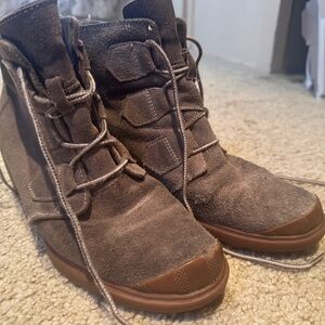 Sorel  Women's Wedge Boots Casual Fashion Lace Up Low Heel Ankle